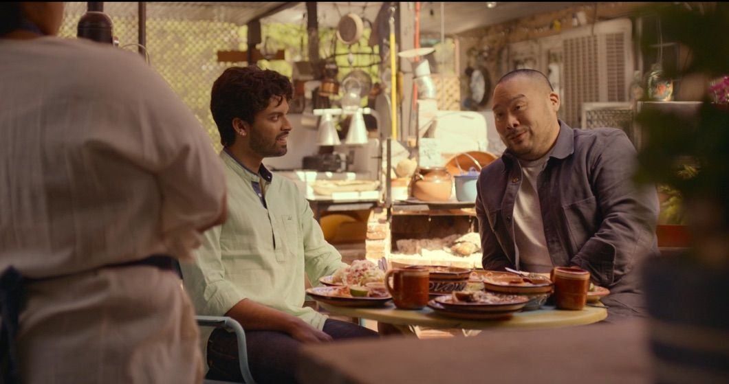 Akshay with David Chang